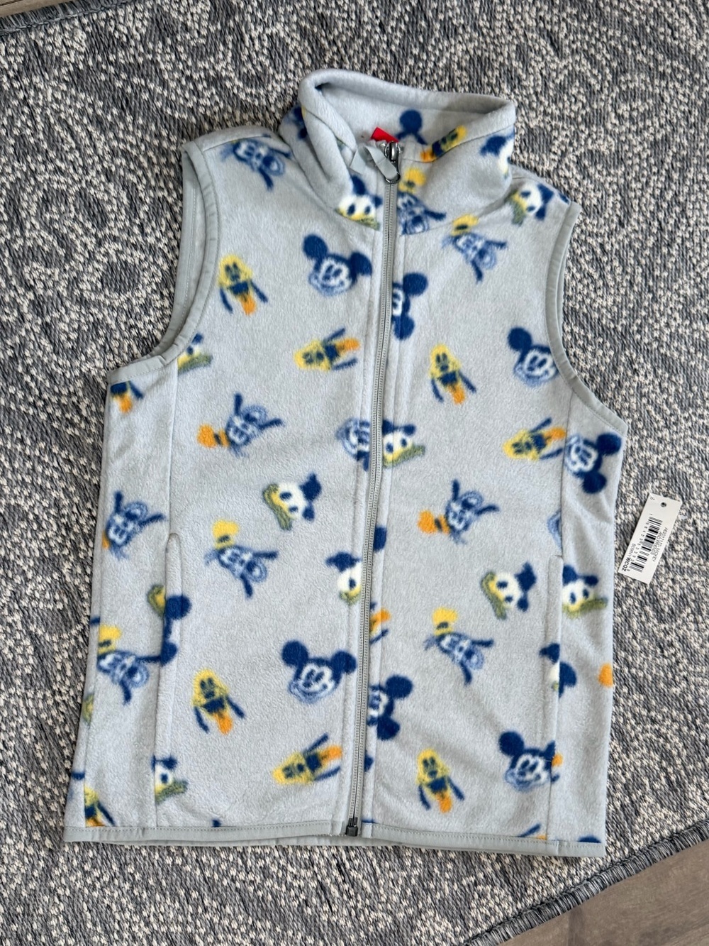 New Disney Mickey Mouse & Friends Polar Fleece Vest Boys Size Small 6/7 X Amazon - Picture 3 of 14